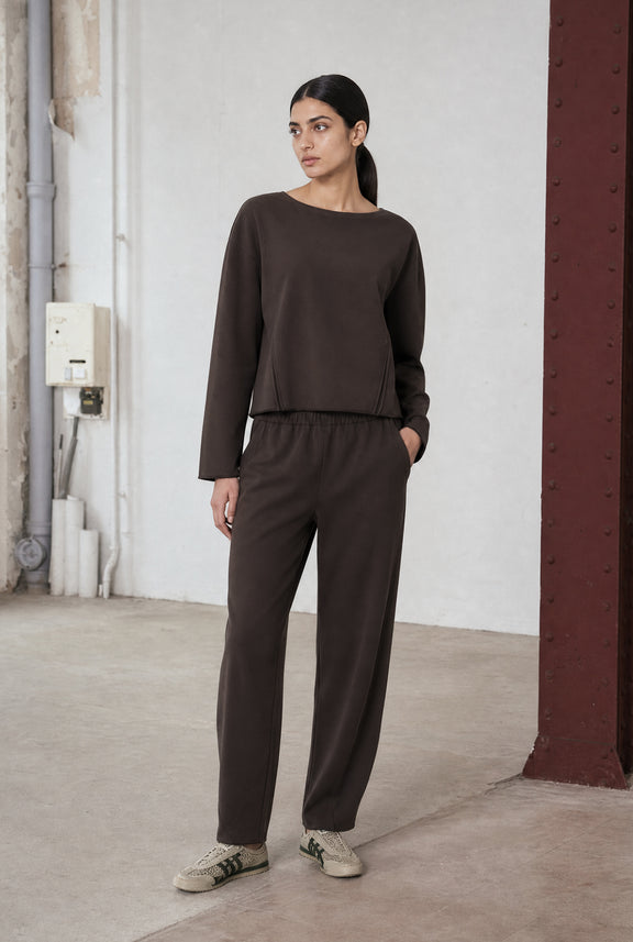 Umbretto pants technical jersey | Chocolate
