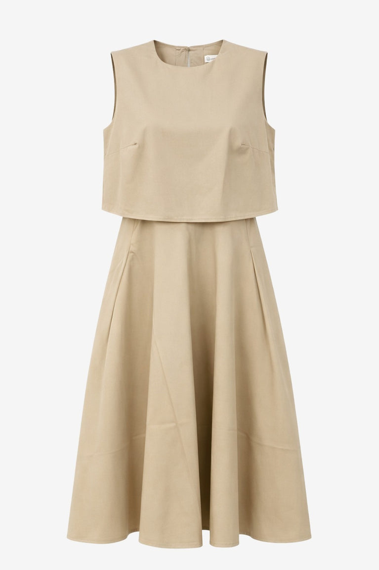 Poplin mid dress 36924 | Sabbia