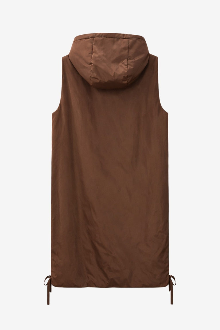 Ronchi long hoodie vest | Ohra
