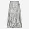 Maud silver shine foil skirt | Silver