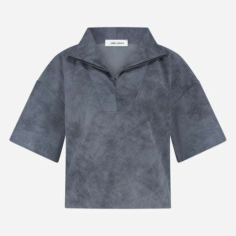 Leone blouse technical jersey | Grey