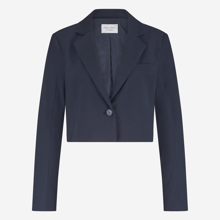 Estele structure technical jersey blazer | Blue