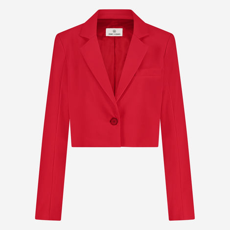 Estele structure technical jersey blazer | Red