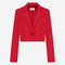 Estele structure technical jersey blazer | Red