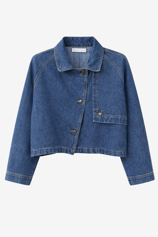 Sassy denim parcka jacket | Night Blue