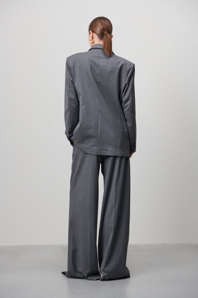 Lennard Oversize Blazer | Dark Grey