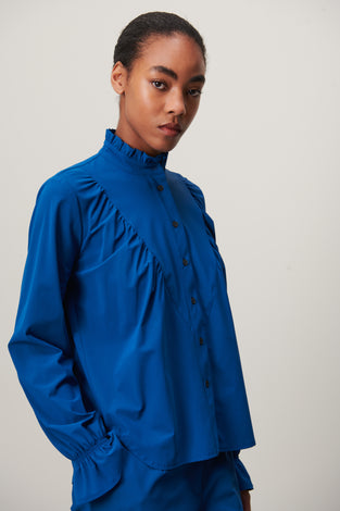 Roberta Blouse Technical Jersey | Light blue