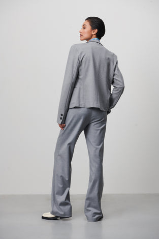 Elvira Blazer Eco Viscose | Light Grey