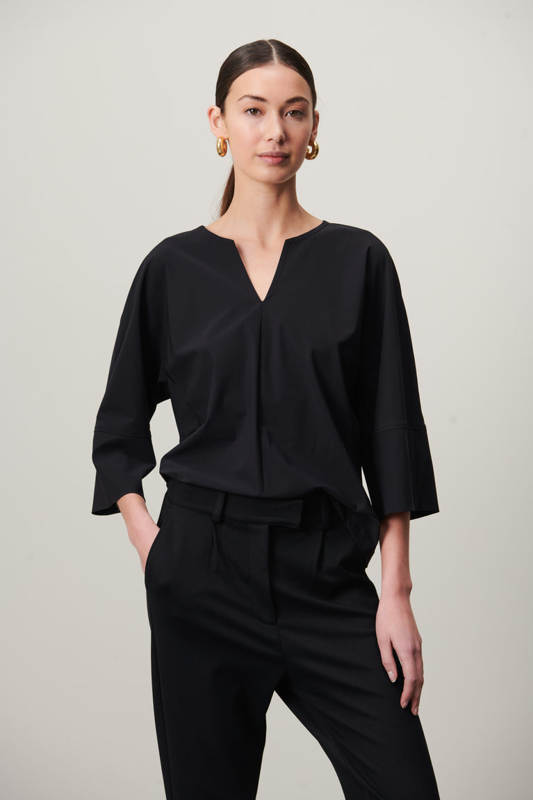 Stami Blouse Technical Jersey | Black