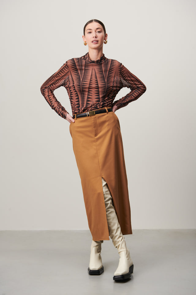 Rill Skirt | Caramel