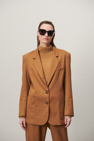 Lennard Oversize Blazer | Caramel