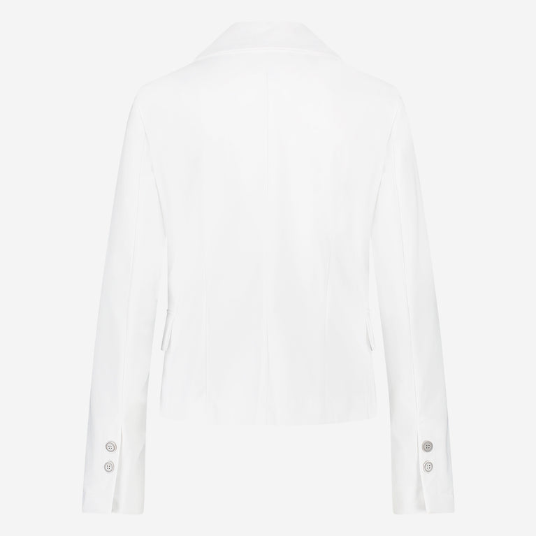 Atina Blazer Technical Jersey | White