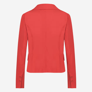 Atina Blazer Technical Jersey | Red