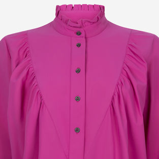 Roberta Blouse Technical Jersey | Fuxia