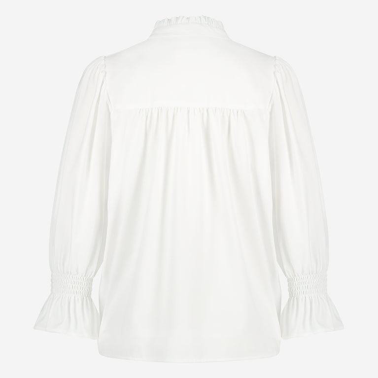 Olivia Blouse Technical Jersey | White