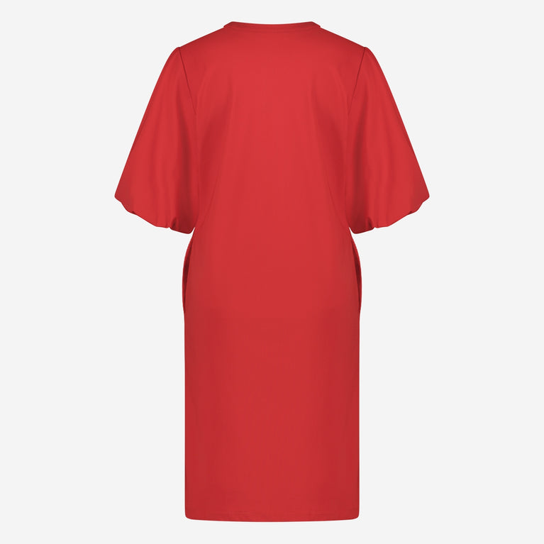 Ava Dress Technical Jersey | Red