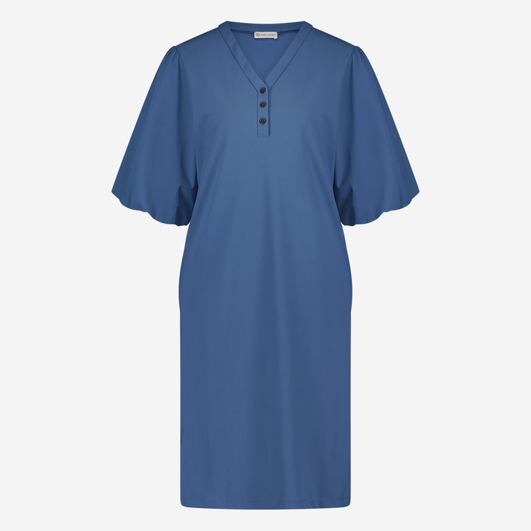 Ava Dress Technical Jersey | Mid Blue