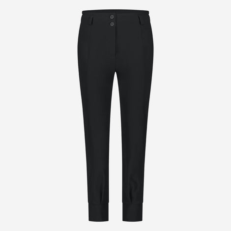 Delia structure technical jersey pants | Black