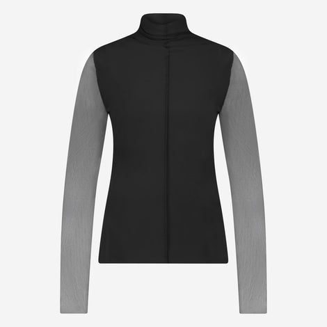 Zara Top Technical Jersey | Black