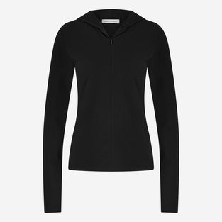 Melissa top brush tech jersey | Black