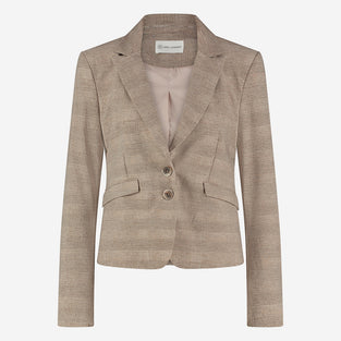 Hanna Blazer Technical Jersey | Beige