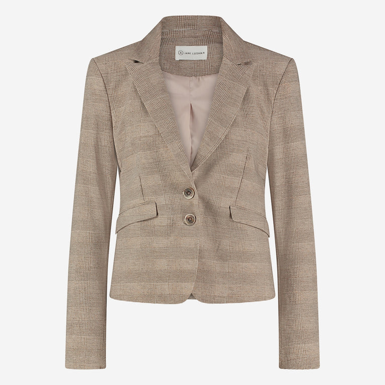 Hanna Blazer Technical Jersey | Beige