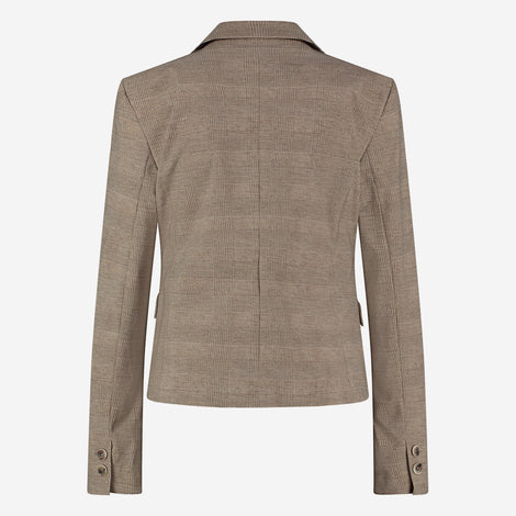 Hanna Blazer Technical Jersey | Beige