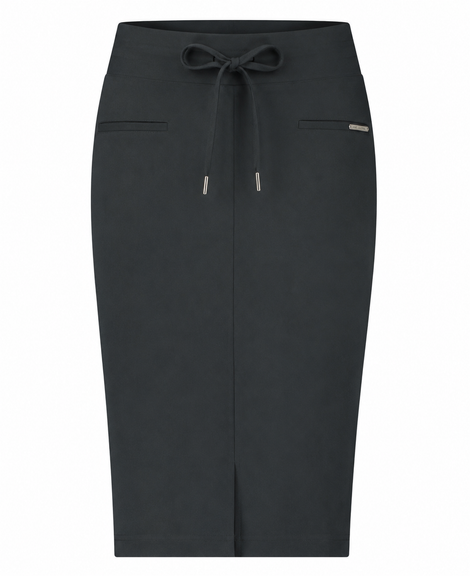 Skirt Kate Easy Wear Technical Jersey | Grigio Notte