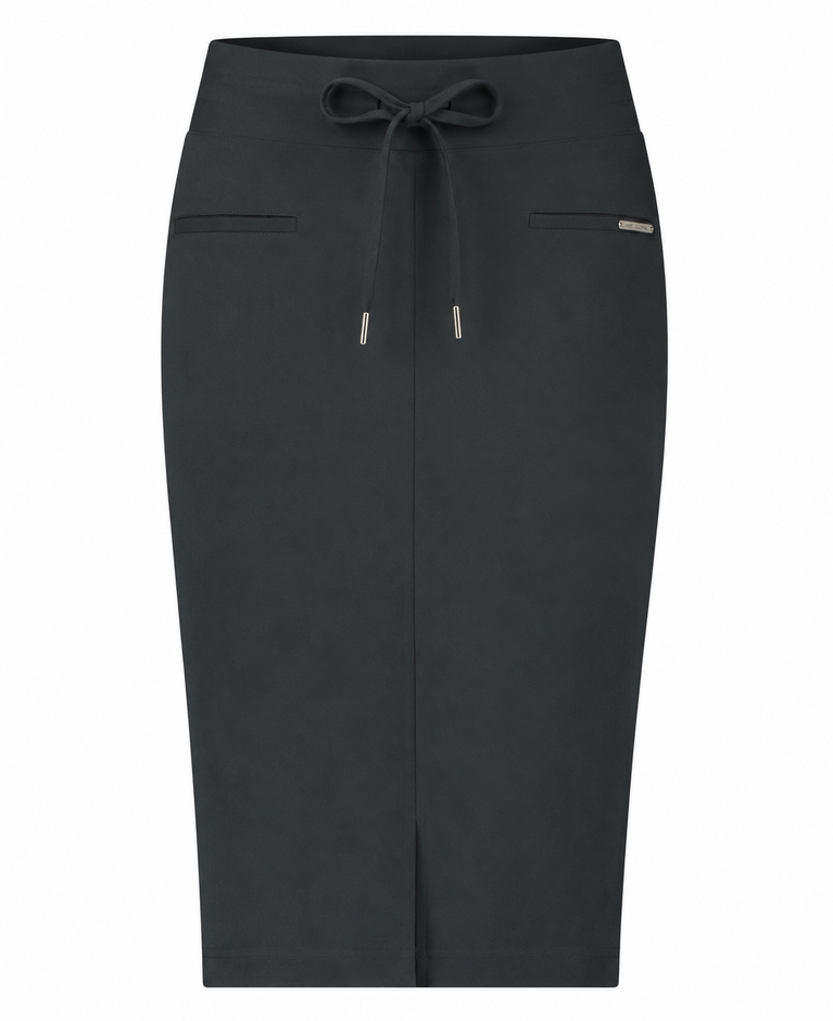 Skirt Kate Easy Wear Technical Jersey | Grigio Notte