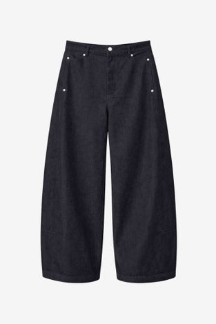 Viva indigo barel jeans | Dark Blue