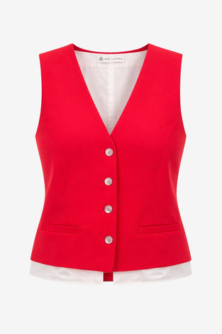 Kay structure tech jersay vest | Red