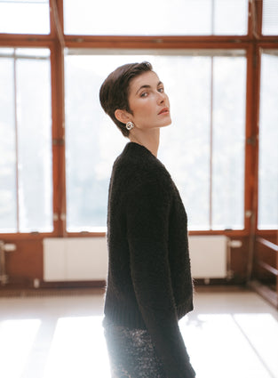 Jacket boucle 25527 | Black