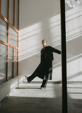 Limone studio poplin blouse | Black