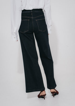 Dramak palazzo jeans | Dark Blue