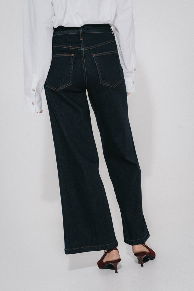 Dramak palazzo jeans | Dark Blue