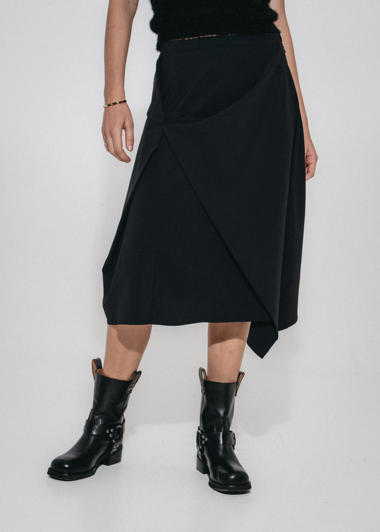 Nicole skirt Sensitive tech fabric | Black