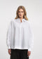 Adelina cotton oversized blouse | White