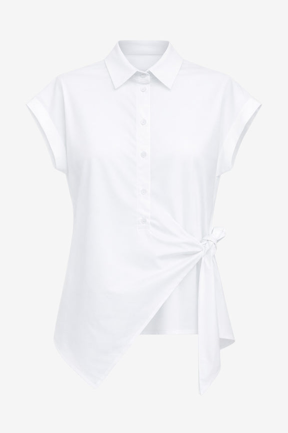 Aston blouse technical jersey | White