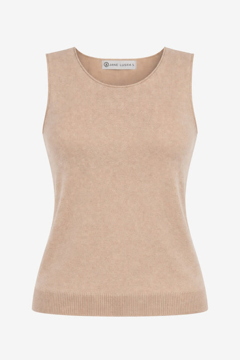 Fine Viscose Top 26061 | Gold Beige