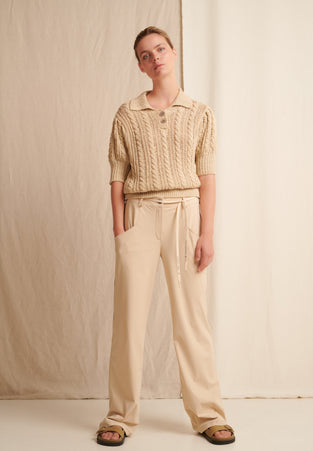 Emine Pants Technical Jersey | Beige