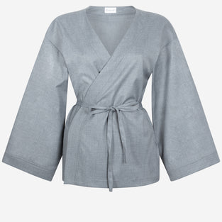 Alvera Blazer Kimono | Grey