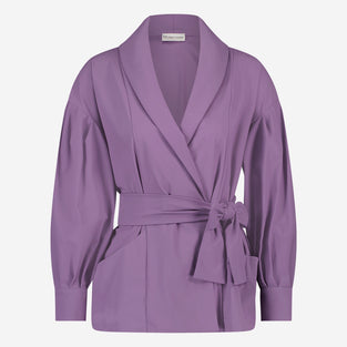 Marina Blazer Kimono Technical Jersey | Purple